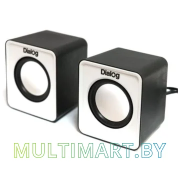 Акустика Dialog AC-02UP (черный/белый)